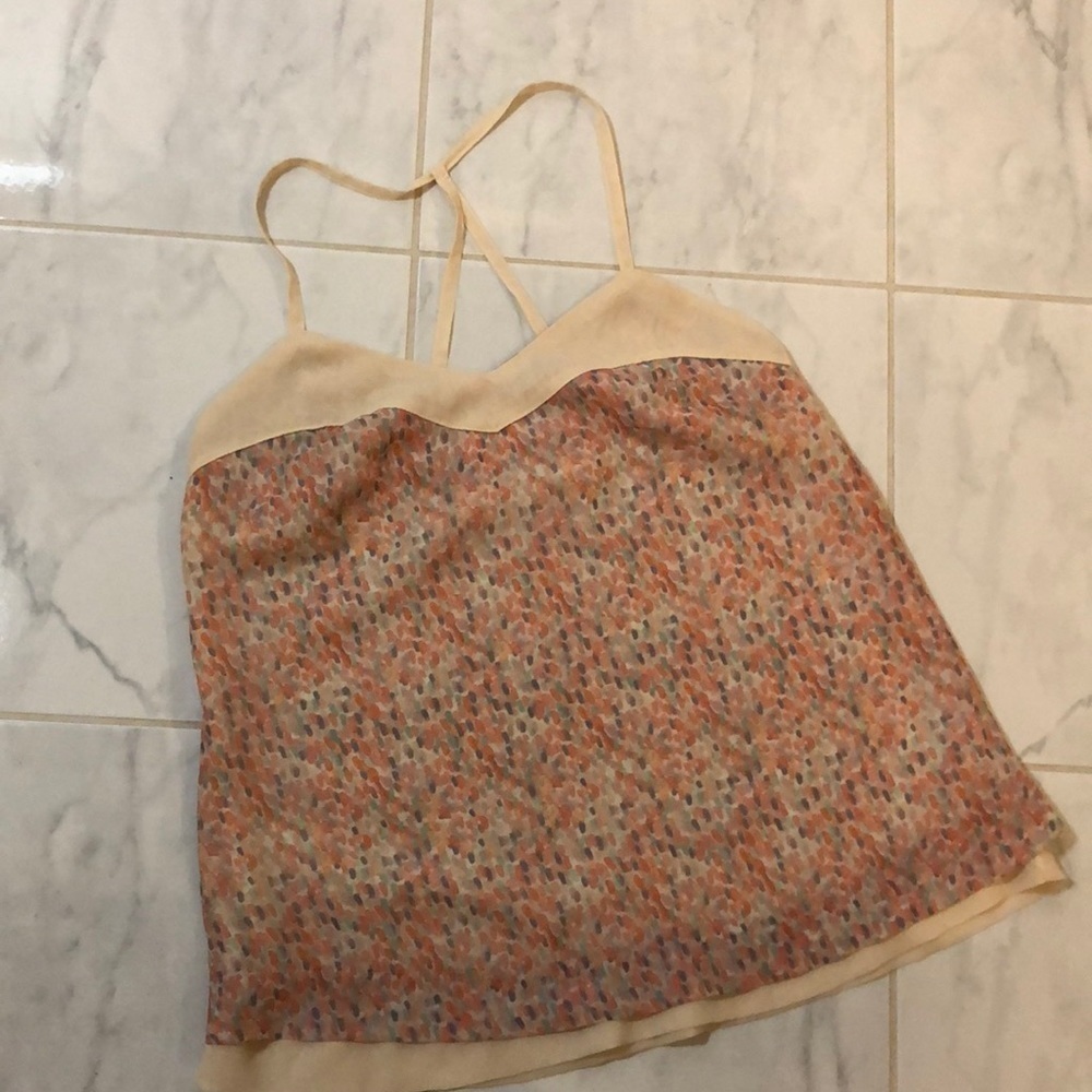 Orb spaghetti strap camisole tank. Pretty pastel colours!